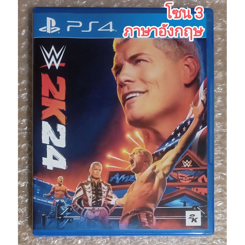 WWE 2K24 ภาษาอังกฤษ Z3 PS4 EN PLAYSTATION 4 R3 กีฬา มวยปล้ำ W2K24 W 2K 24 2024 SPORTS WRESTLING PS5 