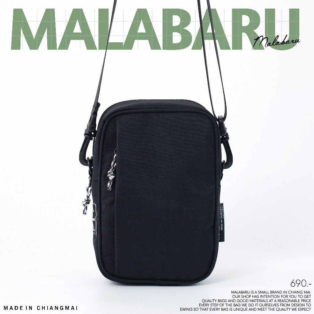 Malabaru ‘Deep’ Nylon Crossbody Bag