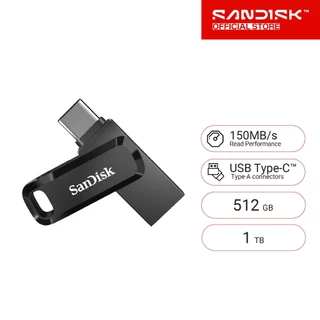 SanDisk Ultra Dual Drive Go USB Type-C ,Black (SDDDC3) 512GB 1TB