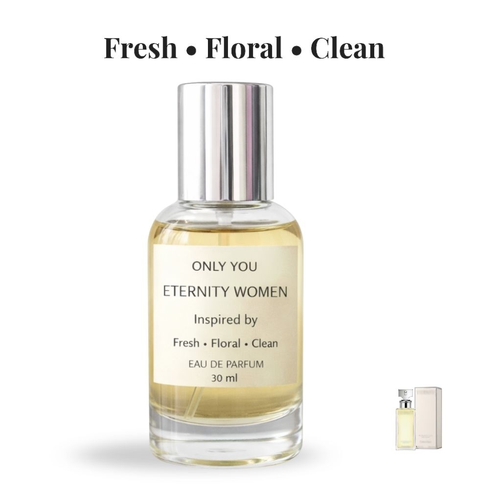 น้ำหอมผู้หญิง อินเทอร์ตี้ Inspired by Eternity WomenEDP 30ml กลิ่นสะอาด Fresh Floral ติดทน