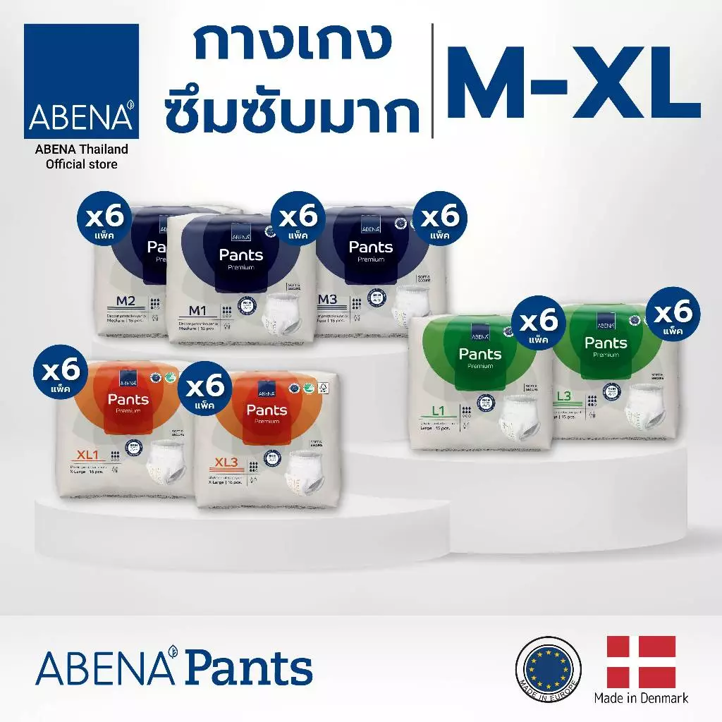 กางเกงซึมซับมาก อาบีน่า ABENA Pants Premium (ยกลัง)