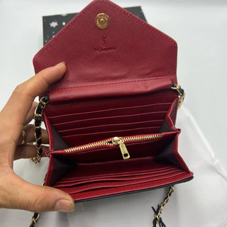 New กระเป๋าสะพายข้าง ใบกลางขนาด 6 8”นิ้วมีช่องใส่บาตรมีช่องซิปใช้งานใส่แบ่งได้ต้องพับงานสวยพร้อมกล่องใส่โทรศัพท์ไม่ได้