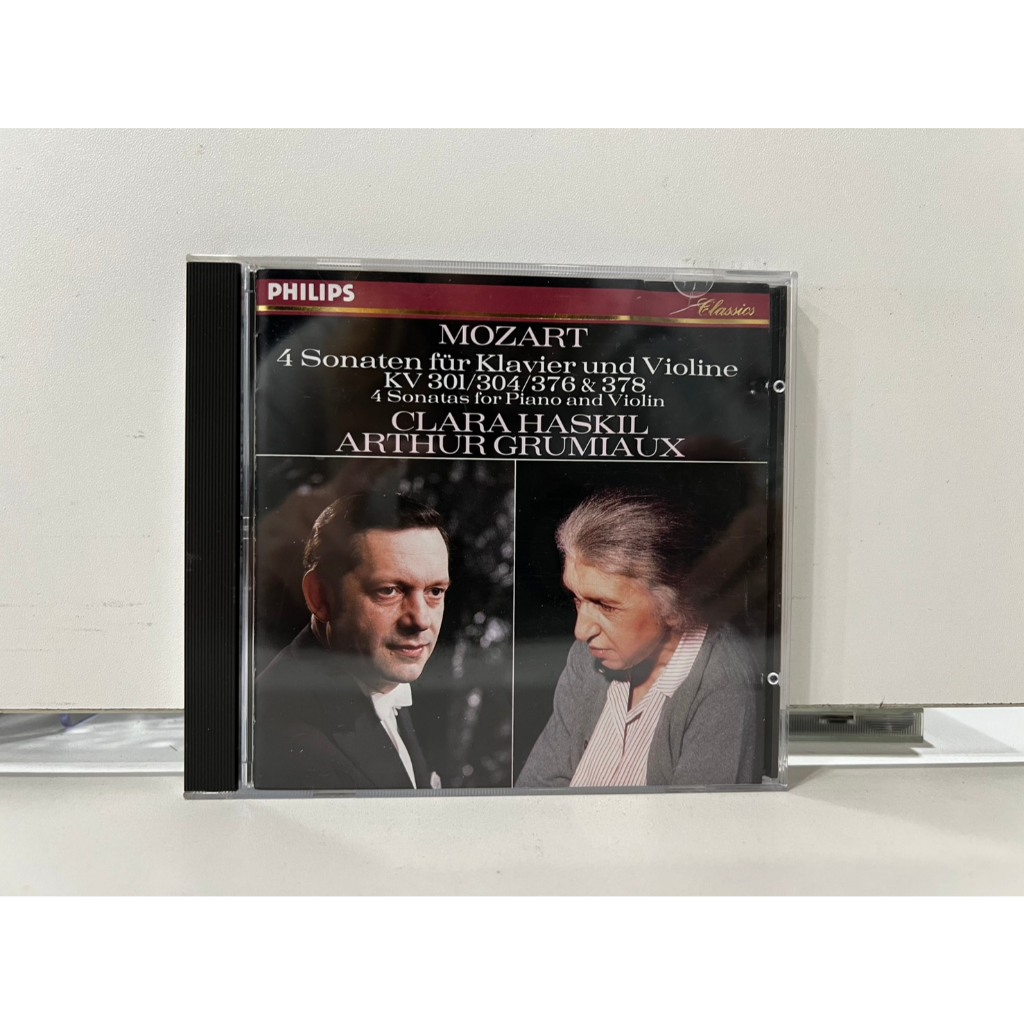 1 CD MUSIC ซีดีเพลงสากลMOZART 4 SONATAS FOR PIANO AND VIOLIN K. 301, 304, 376 & 378  CLARA HASKIL AR