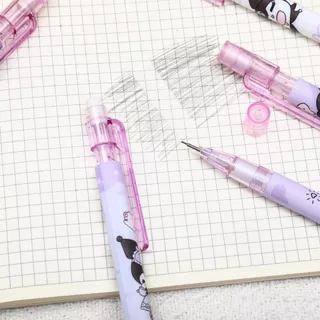 ✏️ดินสอกดการ์ตูนน่ารักขนาด 0.5mm✏️ลายการ์ตูนคิ้วท์น่ารัก🧸✨💕เขียนลื่น เครื่องเขียนนักเรียน ดินสอเรียน