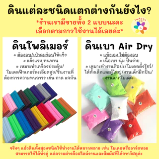ดินโพลิเมอร์ 60g Swatch it ดินปั้น Polymer Clay แบบอบ/เป่าลมร้อน ดินปั้นโมเดลอาร์ตทอย งานศิลปะ DIY