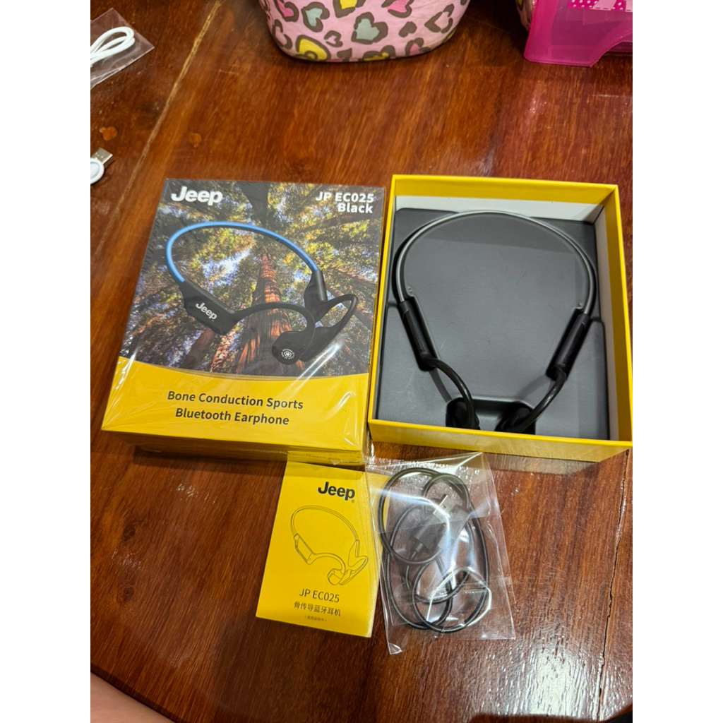 Jeep EC025 หูฟังบลูทูธ 5.4 IPX8 กันน้ํา ว่ายน้ํา หูฟัง Bone Conduction เครื่องเล่น MP3 ขนาด16GB พร้อ