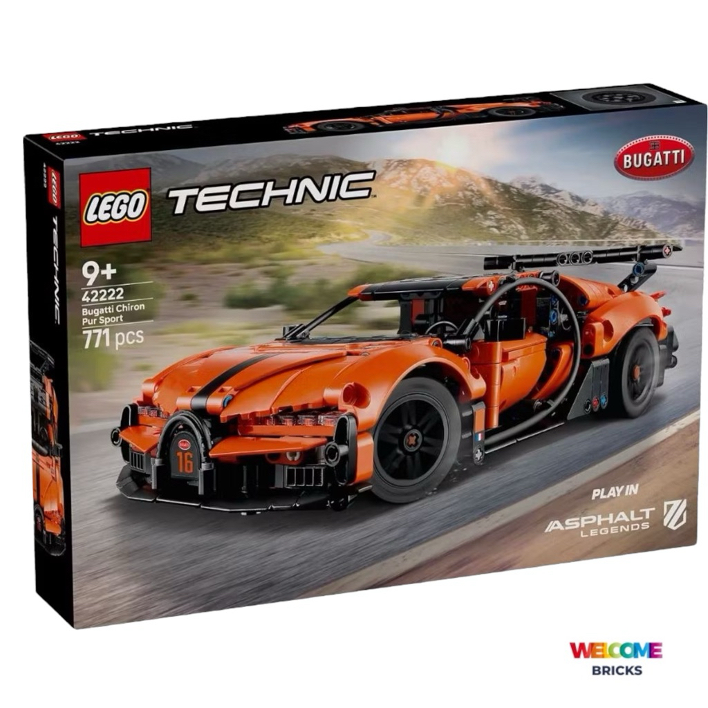 Lego Technic 42222 Bugatti Chiron Pur Sport Hypercar Technic™ สินค้าพร้อมส่ง ของแท้ 100 %