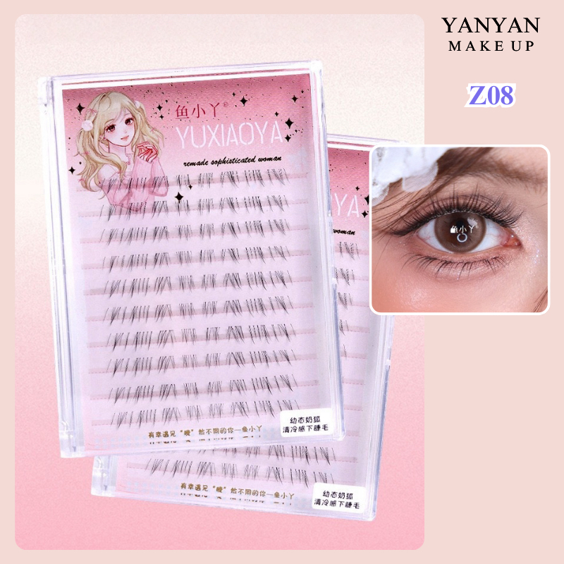 [พร้อมส่ง] YuXiaoYa Eyelash ขนตาล่าง ไร้กาว ดูเป็นธรรมชาติ แกนเอ็นใส Z08