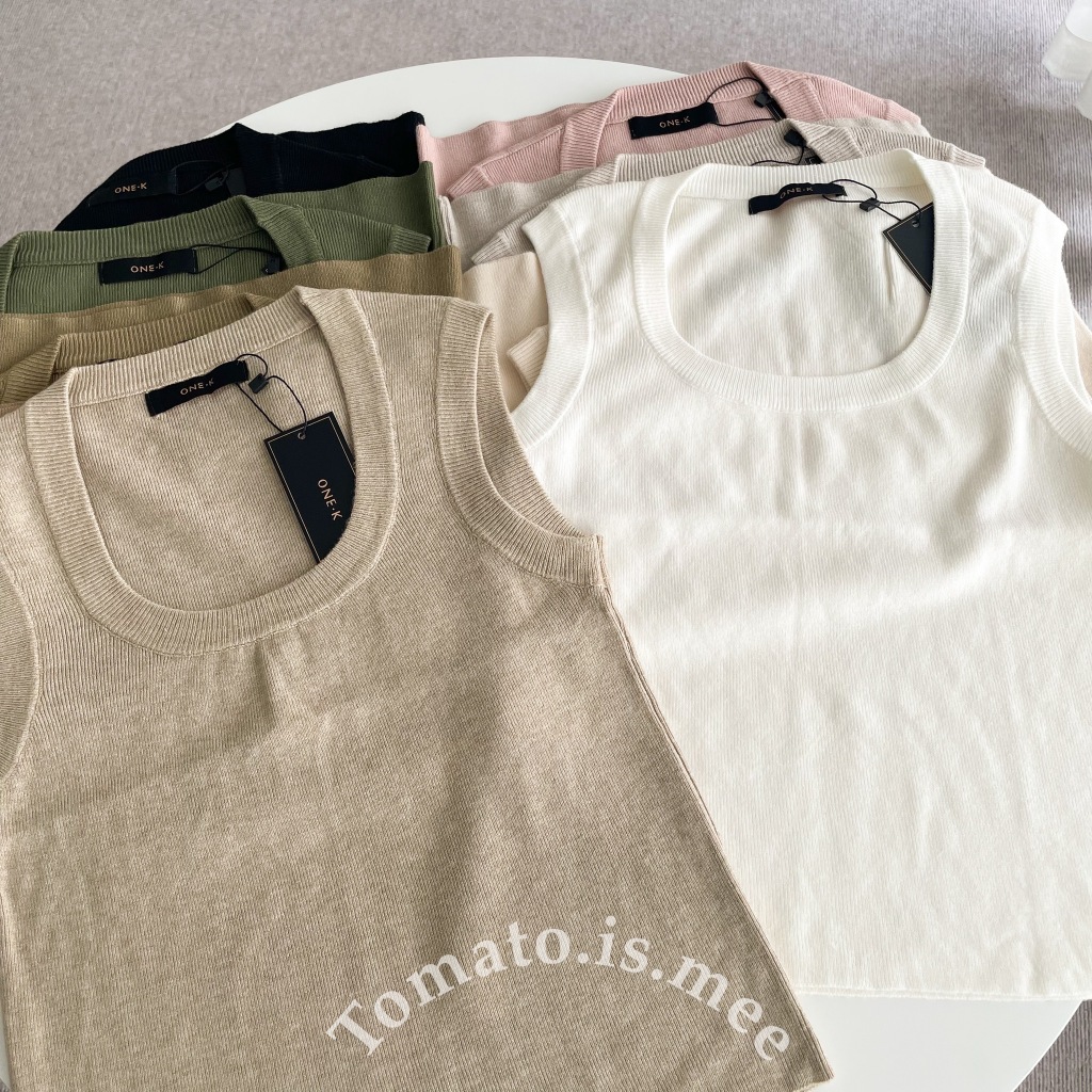 เสื้อกล้ามไหมพรมแขนกุด คอยู ทรงสวย ผ้าเนื้อนิ่ม ใส่สบายเว่อร์ สีเอิร์ธโทน มินิมอล พร้อมส่ง 9 สี !!! (104950) ราคา ถูกที่สุด ดีลบีเคเค
