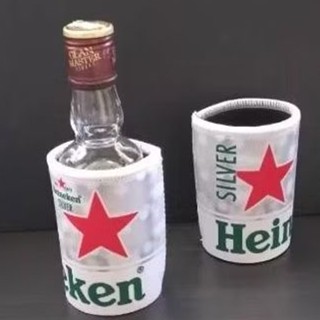 ที่สวมขวดเบียร์ไฮเนเก้นหรือสวมกระป๋องเบียร์ขนาดเล็กงานแท้