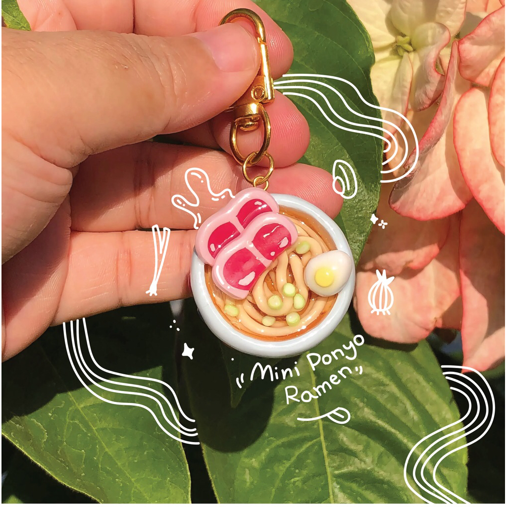 [Made to order] พวงกุญแจ Ponyo Ramen | Ponyo Ramen Keychain
