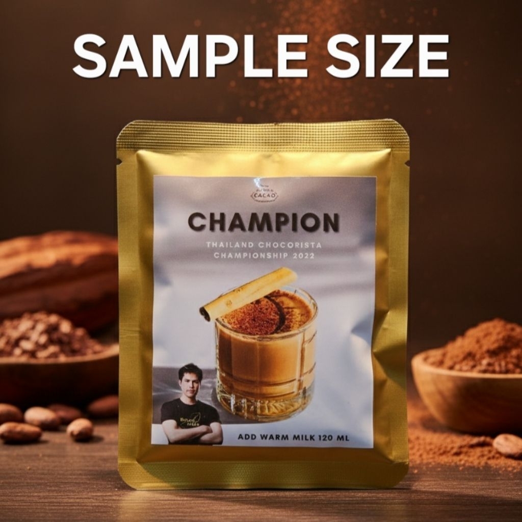 Craft chocolate sample ขนาดทดลอง 1 serve โกโก้แมส ช็อกโกแลต พร้อมชง