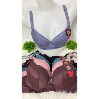 เสื้อชั้นใน No’s bra 8803 ลายลูกไม้ มีโครง ฟองบาง คัพ B