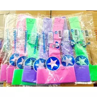 ถุงคล้องแก้วจัมโบ้ ตราดาว ขนาด 30,32 ออนซ์ คละสี 1 หิ้ว / 1000 ใบ