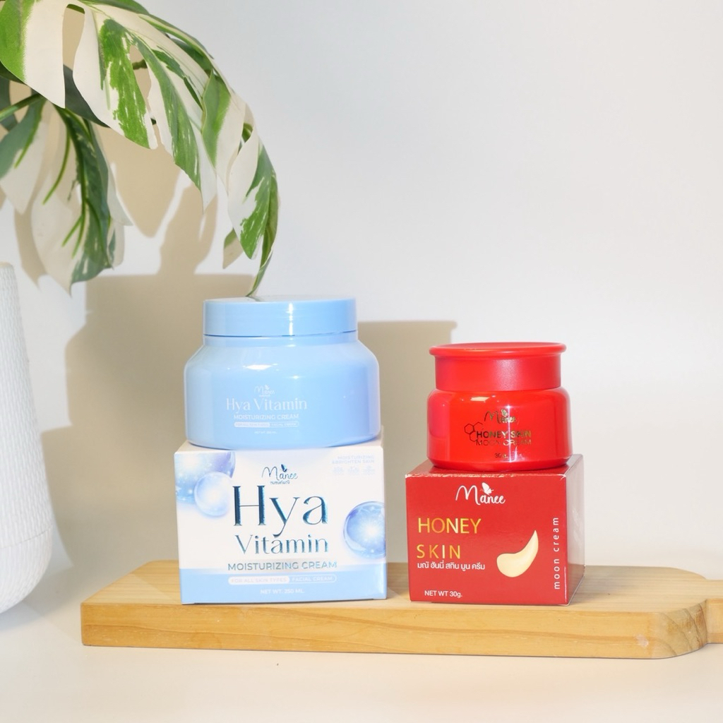 HONEY + HYAม้อย cream ขนาด30g บำรุงผิวหน้า แบรนด์มณี
