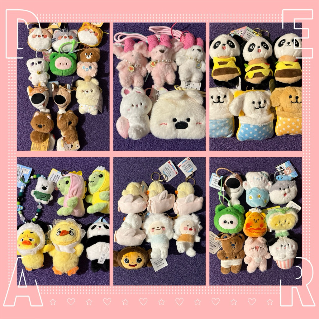 🔥SALE🔥 พวงกุญแจตุ๊กตาน่ารักๆ~จากตู้คีบ Ep.2  มีหลายแบบให้เลือก cheburashka แพนด้า เต่า นาก แกะ เป็ด หมี