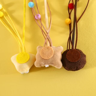 Petcho ไม้ล่อแมว ของเล่นแมว ไม้ตกแมวลายขนมหวาน มีกระดิ่ง มีปอมๆ