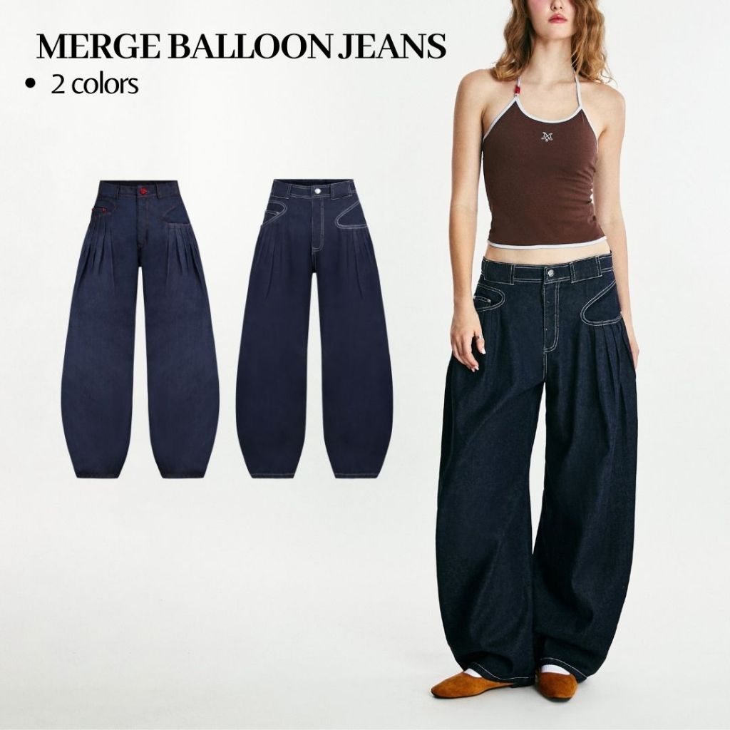 Merge Official - Merge Balloon Jeans (พร้อมส่ง)