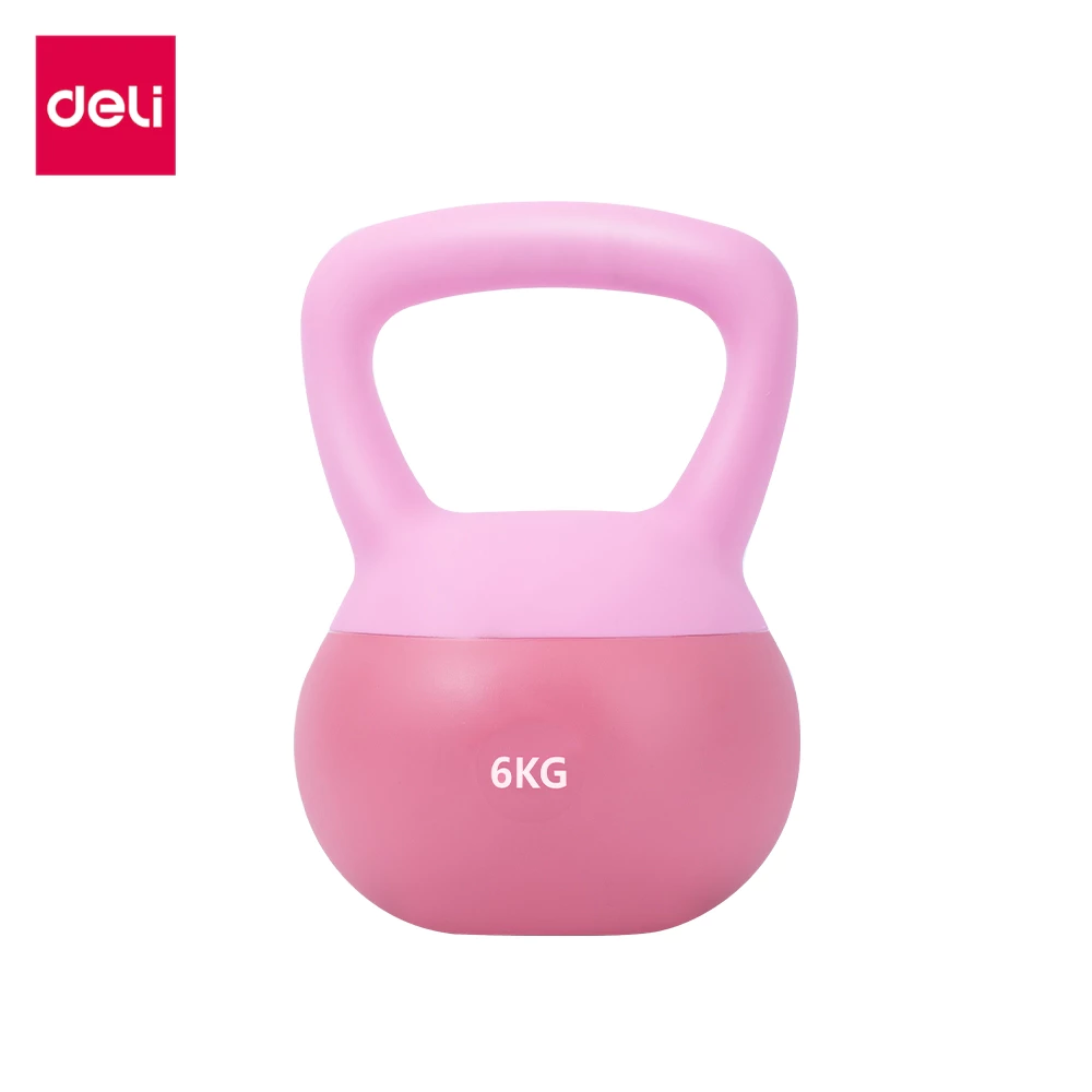 Deli เคตเทิลเบล ดัมเบล PVC 2-6KG Kettlebell