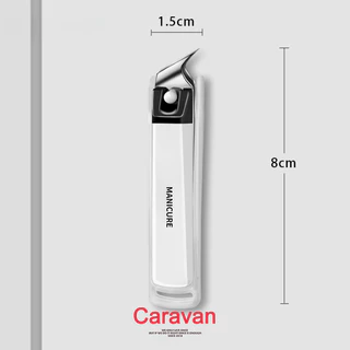 Caravan Crew Nail clippers กรรไกรตัดเล็บ สแตนเลส ด้ามจับถนัดมือ คมกริบ ตัดง่าย กรรไกรตัดแต่งเล็บ
