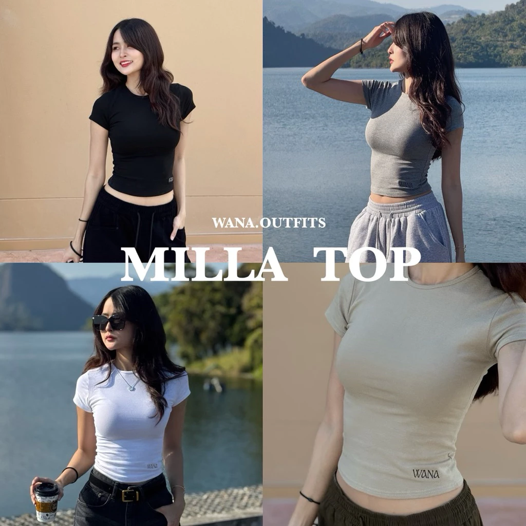 Wana.Outfits - Milla Top เสื้อยืดแขนสั้นรัดรูป