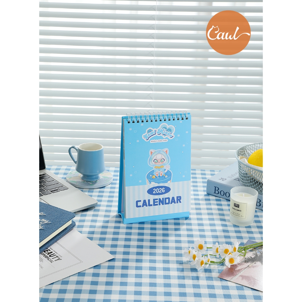 CAWL Miabu 2026 ปฏิทินปี 2569 Calendar ลายแมวการ์ตูน 15 หน้า 190×130mm ของขวัญปีใหม่