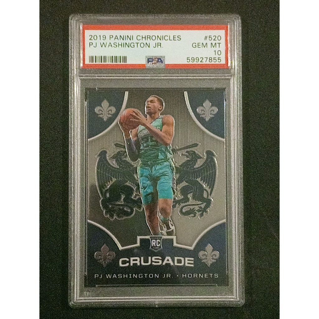 2019 Panini Chronicles #520 PJ Washington JR Charlotte Hornets Crusade Insert Rookie Card PSA 10