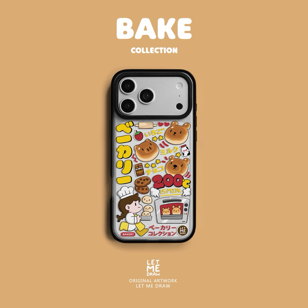 Case for iPhone 13/14/15/16/17 เคสไอโฟนลาย “BAKE”(No.035)