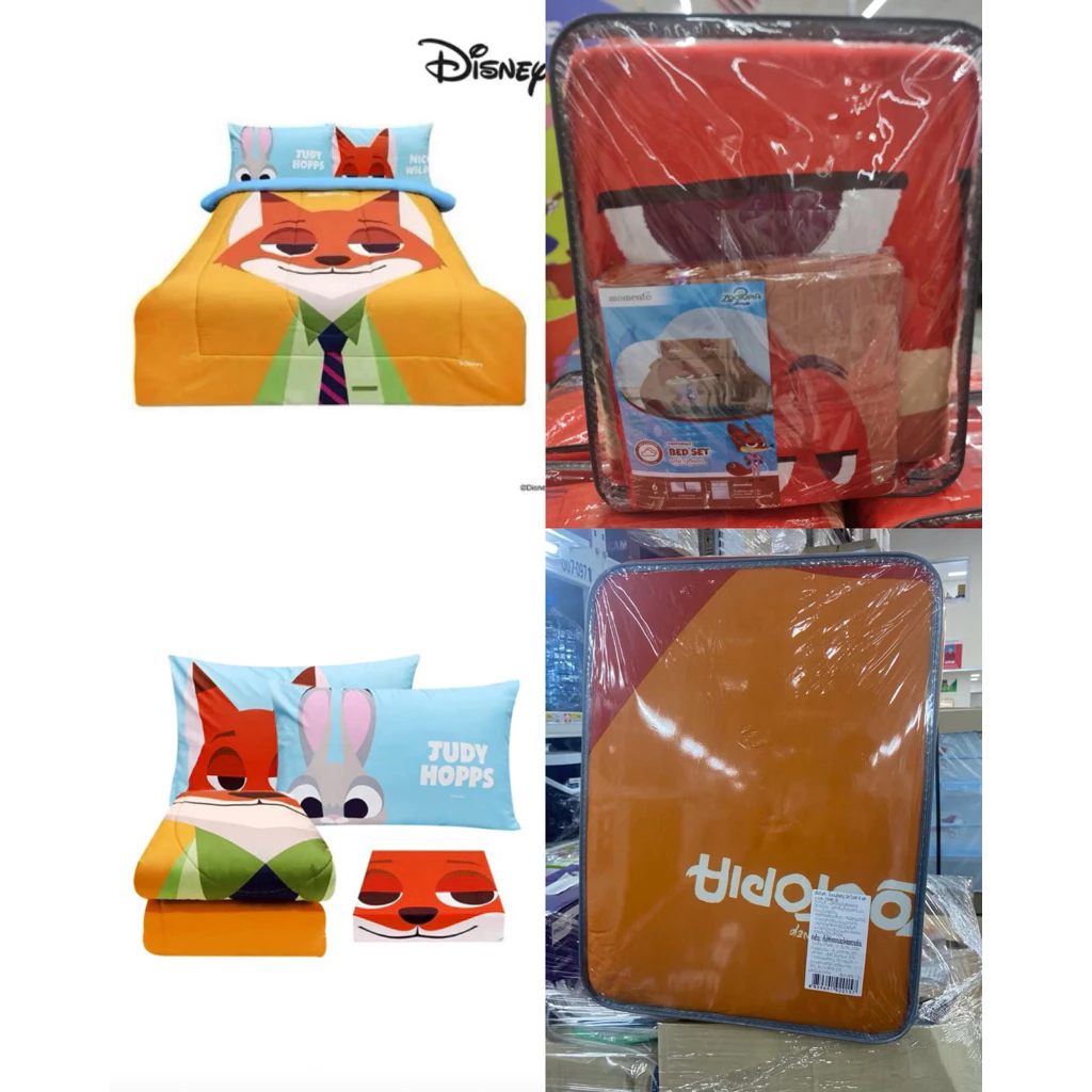ชุดผ้าปูที่นอน Disneyงานแท้💯ครบชุด+นวม6ฟุต momentoพร้อมส่ง thumbnail 9