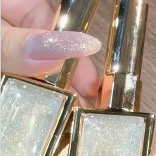 Lvoly gold Shimmer idel gelสีขาวประกายชิมเมอร์ ละมุนมากสามารถทาทับสีอะไรก็ได้ด้วย