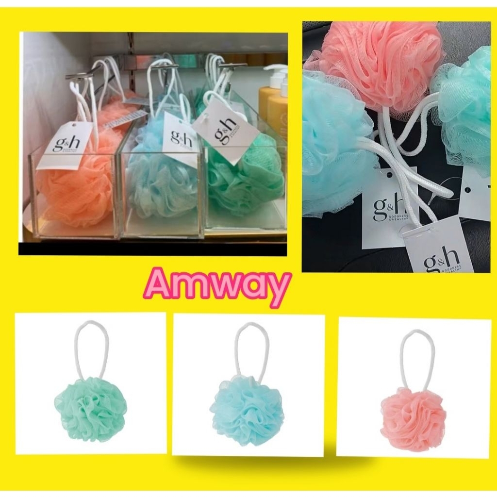 Amway G&H แอมเวย์ ใยขัดผิวกายสำหรับอาบน้ำ จีแอนด์เอช ของแท้ พร้อมส่ง body shower scrubber
