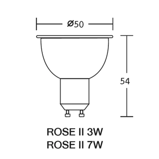 BEC หลอดฮาโลเจน GU10 Led 3w 7w รุ่น ROSE II มีทั้ง 6500K แสงขาว 2700K แสงส้ม ใช้ไฟ 220โวลต์ ต่อตรง