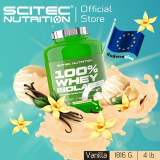SCITEC NUTRITION Whey Isolate 1816g ( เวย์โปรตีน สูตรลีน คุมหิว เพิ่มกล้ามเนื้อ)