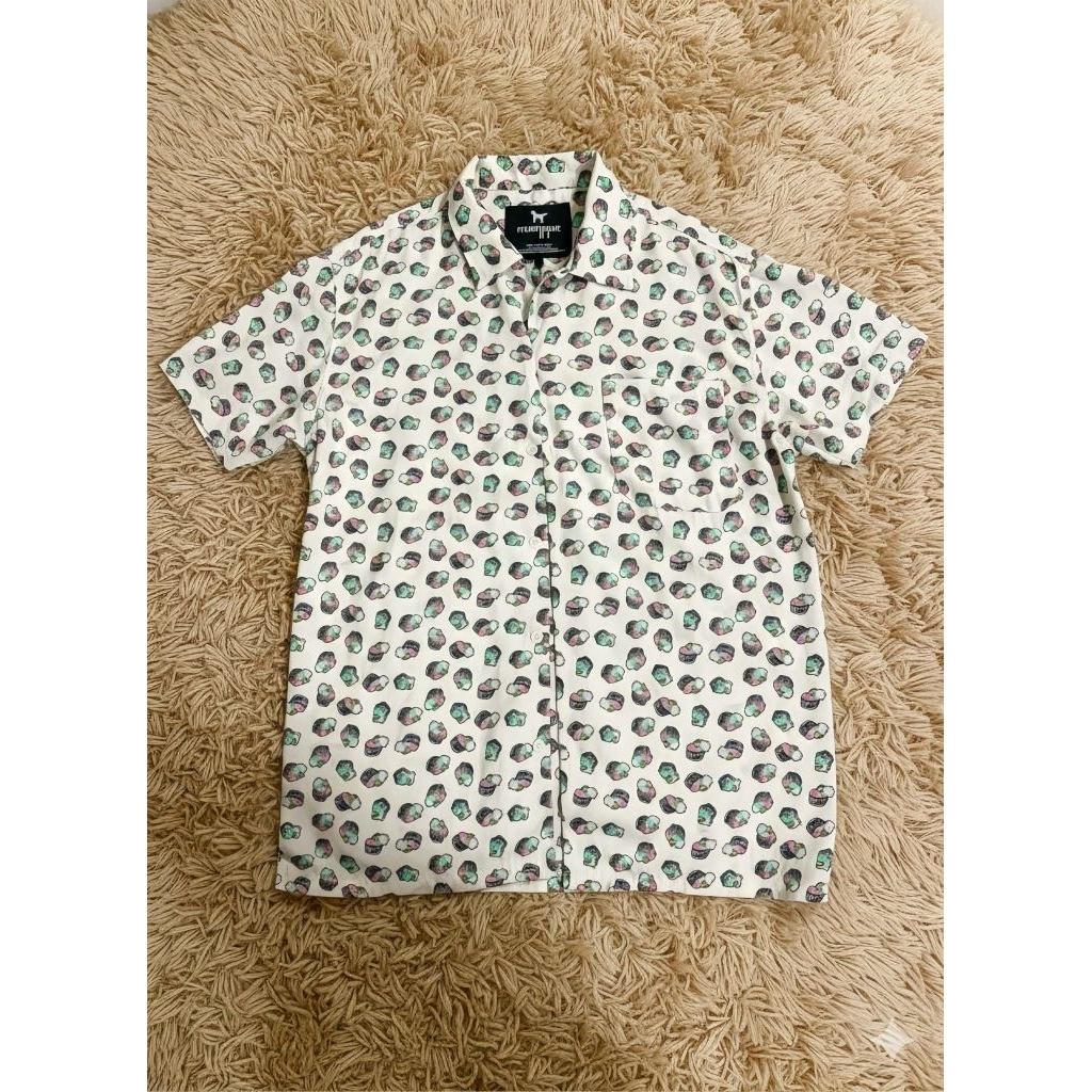 เสื้อ​เชิ้ตกราฟฟิค MUUNIQUE สภาพ​90%