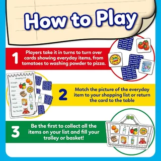 ORCHARD TOYS, Shopping List บอร์ดเกมส์เด็ก เสริมทักษะความจำ การจับคู่ สำหรับ 3-7 ปี ลิขสิทธิ์แท้
