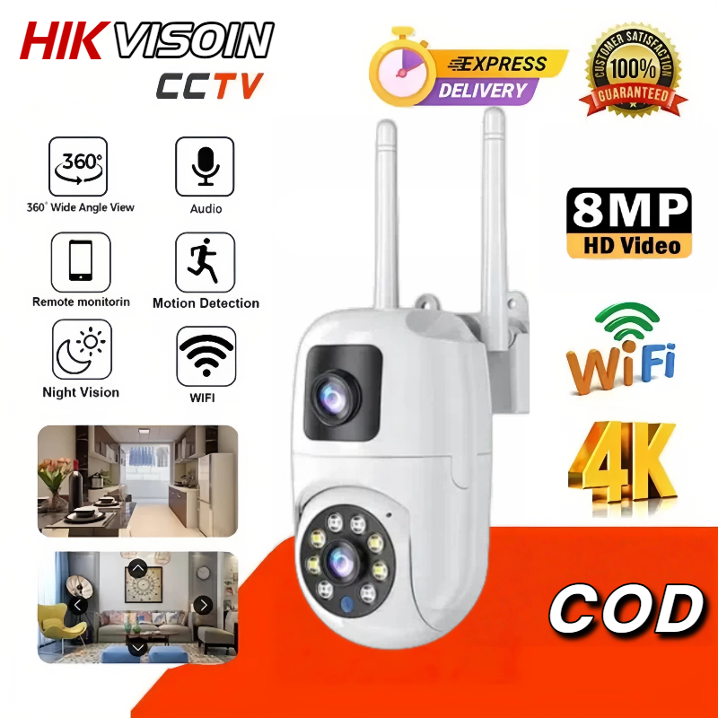 HIKVISION กล้องวงจรปิด wifi กล้องไร้สาย IP Full HD 5MP พิกเซล ฟังก์ชั่น CCTV Camera