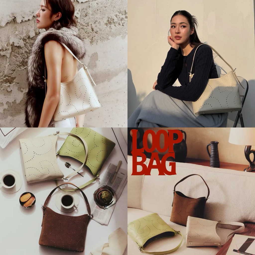 Rally Loop Bag⚪️สีCloud mist⚪️ ✅NEW✅  พร้อมส่ง ❌ไม่แกะกล่อง ❌  มีหลักฐานคำสั่งซื้อจากแบรนด์