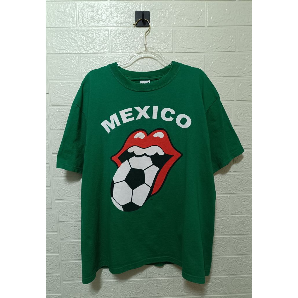 T-shirt Vintage The Rolling Stones Football Mexico Tour 2000s.👅⚽
