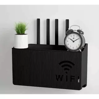 Router Wifiติดผนัง กล่องจัดเก็บไม่ต้องเจาะผนัง หรือเจาะก็ได้ กล่องเก็บเราเตอร์ ชั้นวางไวไฟ