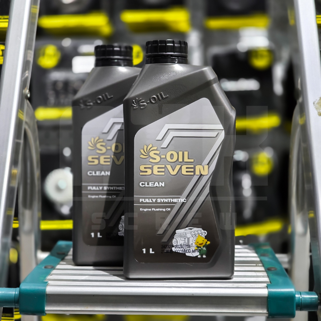 🟣🟣น้ำมันฟลัชชิ่ง S-OIL SEVEN CLEAN Engine Flushing Oil ขนาด 1L (ฟลัชชิ่งเครื่องยนต์)-ของแท้100%🟣🟣 (จ