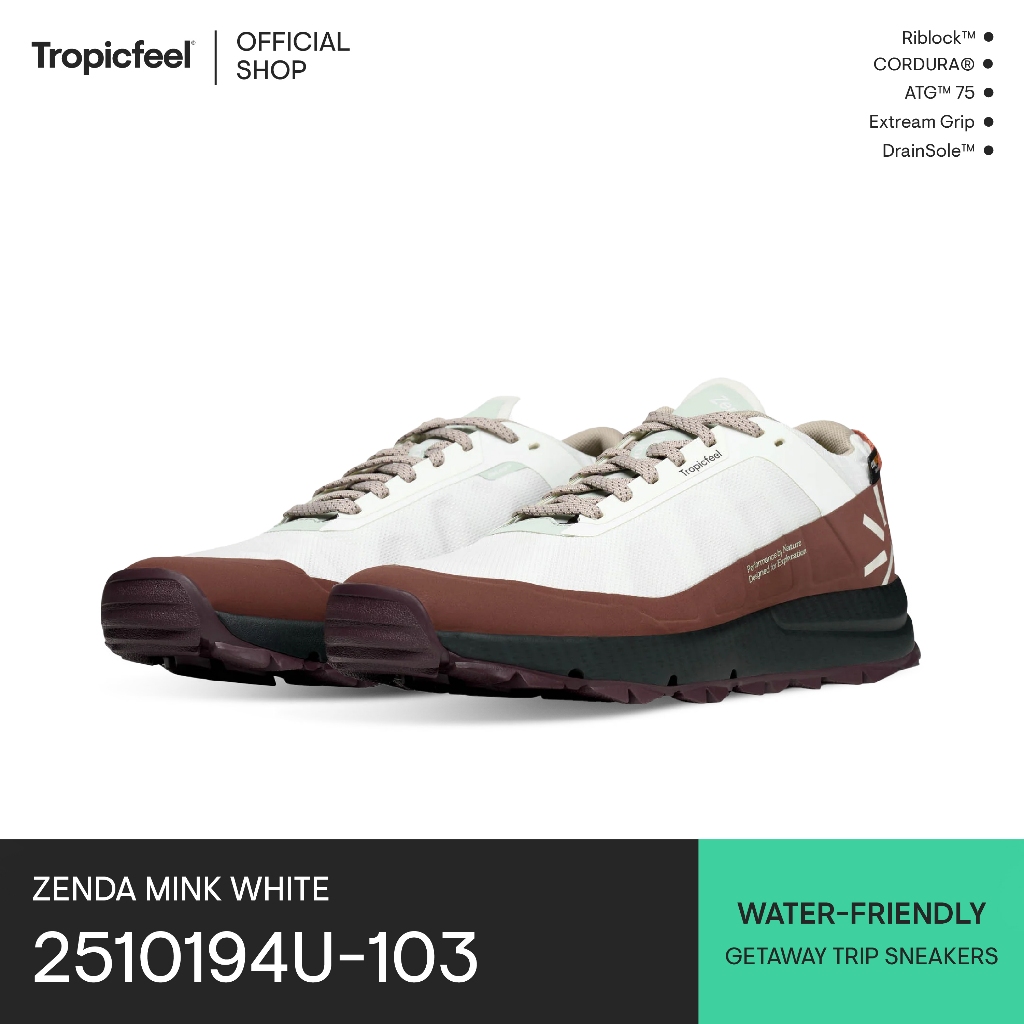 Tropicfeel Sneaker Zenda Mink White รองเท้าผ้าใบ (2510194U103)