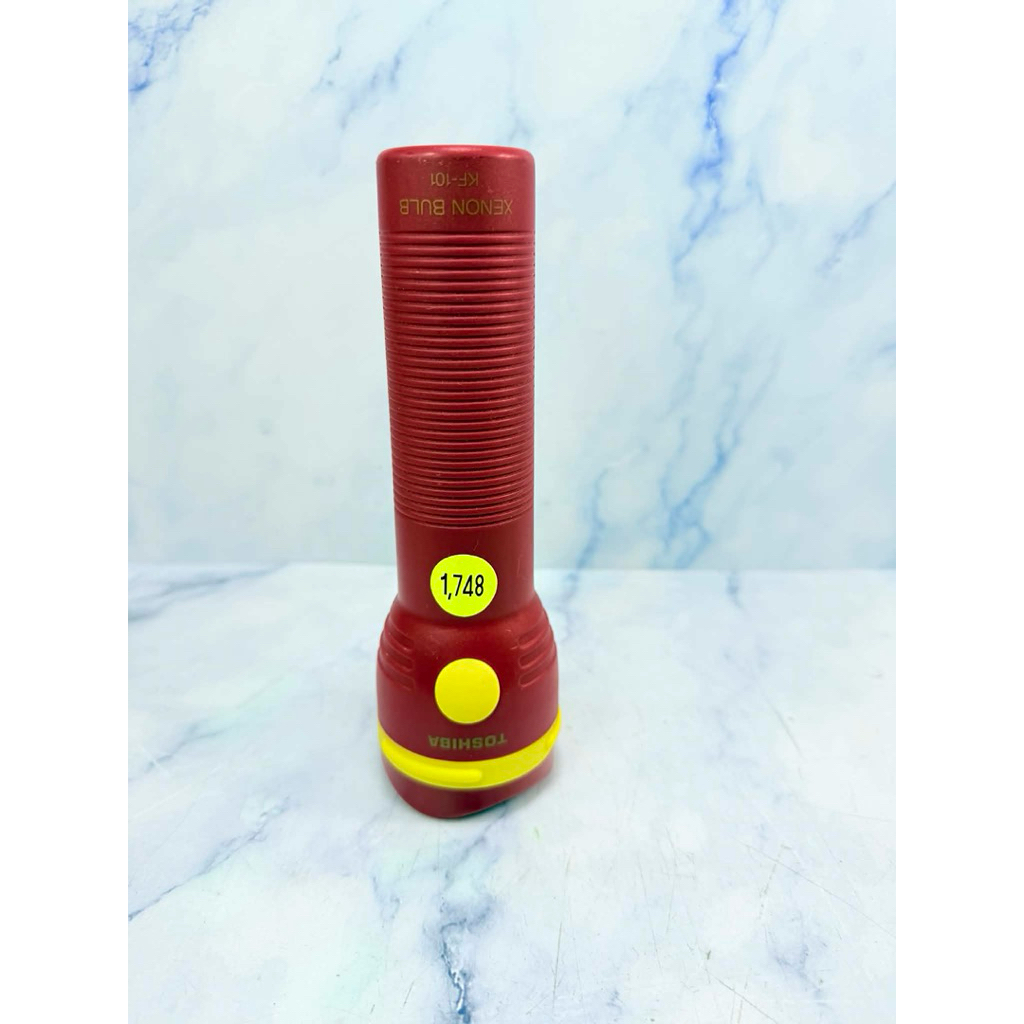 ไฟฉาย TOSHIBA XENON BULB KF-101 ถ่านไฟฉาย D 2 ก้อน (YA : 1748)สินค้ามือสอง