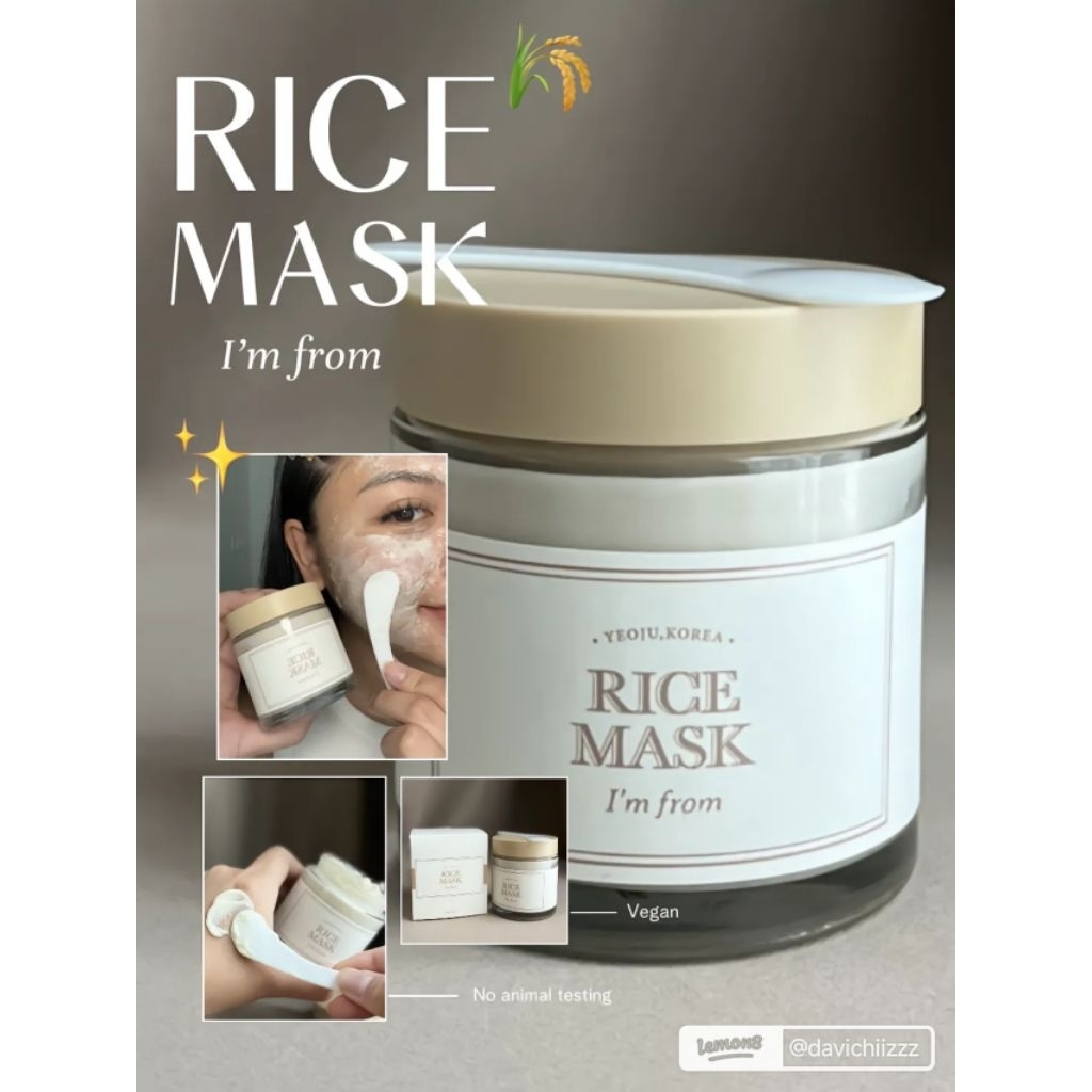 Exp: 05/27 Rice 🌾 Mask I'm from by YEOJU Korea 🇰🇷 110 g ( 3.8 Oz)

