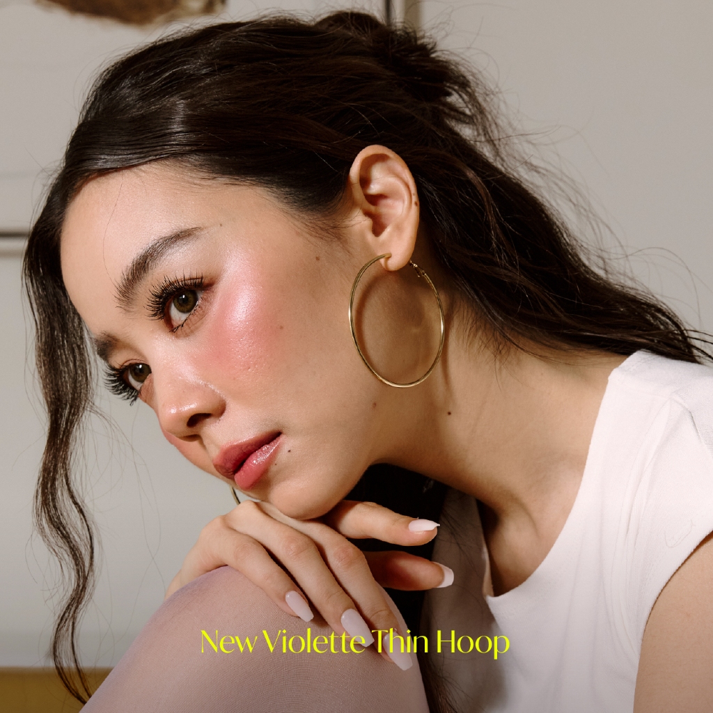 Valichain - Violette Thin Hoop Earring