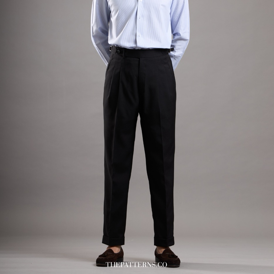 Thepatterns.co -T01 Classic High Waist Trousers กางเกงเอวสูง คลาสสิค อยู่ทรง ใส่สบาย ยับยาก (3สี)