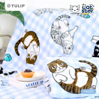 Tulip Fleece ผ้าห่มฟลีซ ทูนหัวของบ่าว TFG37 ลิขสิทธิ์แท้ สัมผัสนุ่ม พกพาสะดวก