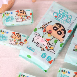 🧻 ทิชชู่เปียกแบบพกพา กระทัดรัดพกพาสะดวก ลายชินจัง | จัดส่งทันที 🚛