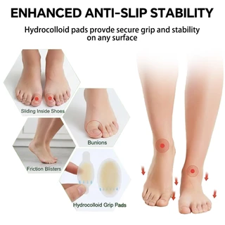 10 รายการ แพทช์ป้องกันแรงเสียดทาน แบบโปร่งใส มีกาวในตัว / แผ่นแปะส้นเท้า Hydrocolloid แผ่นซิลิโคนกันรองเท้ากัด