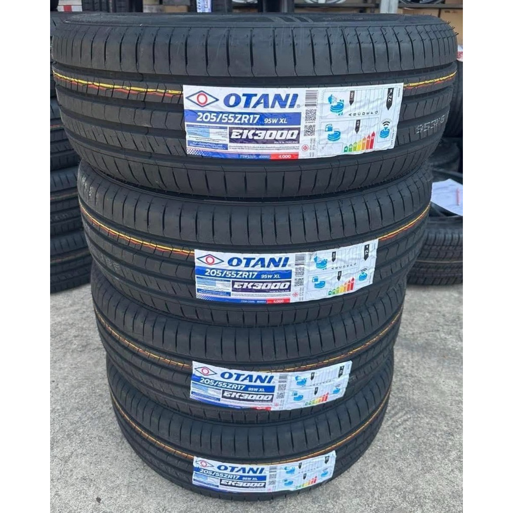 🚓🚗โอตานิ 205/55/17 ek3000 ยางใหม่ปี26