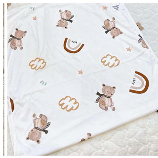 พร้อมส่ง🇹🇭ผ้าเช็ดตัวเด็กใยไผ่
